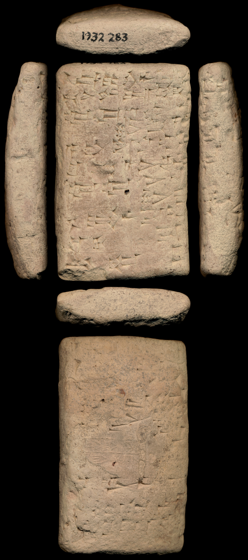 Clay tablet from Nippur recording copper shackles loosened from the carpenter Iddin-Dagan
