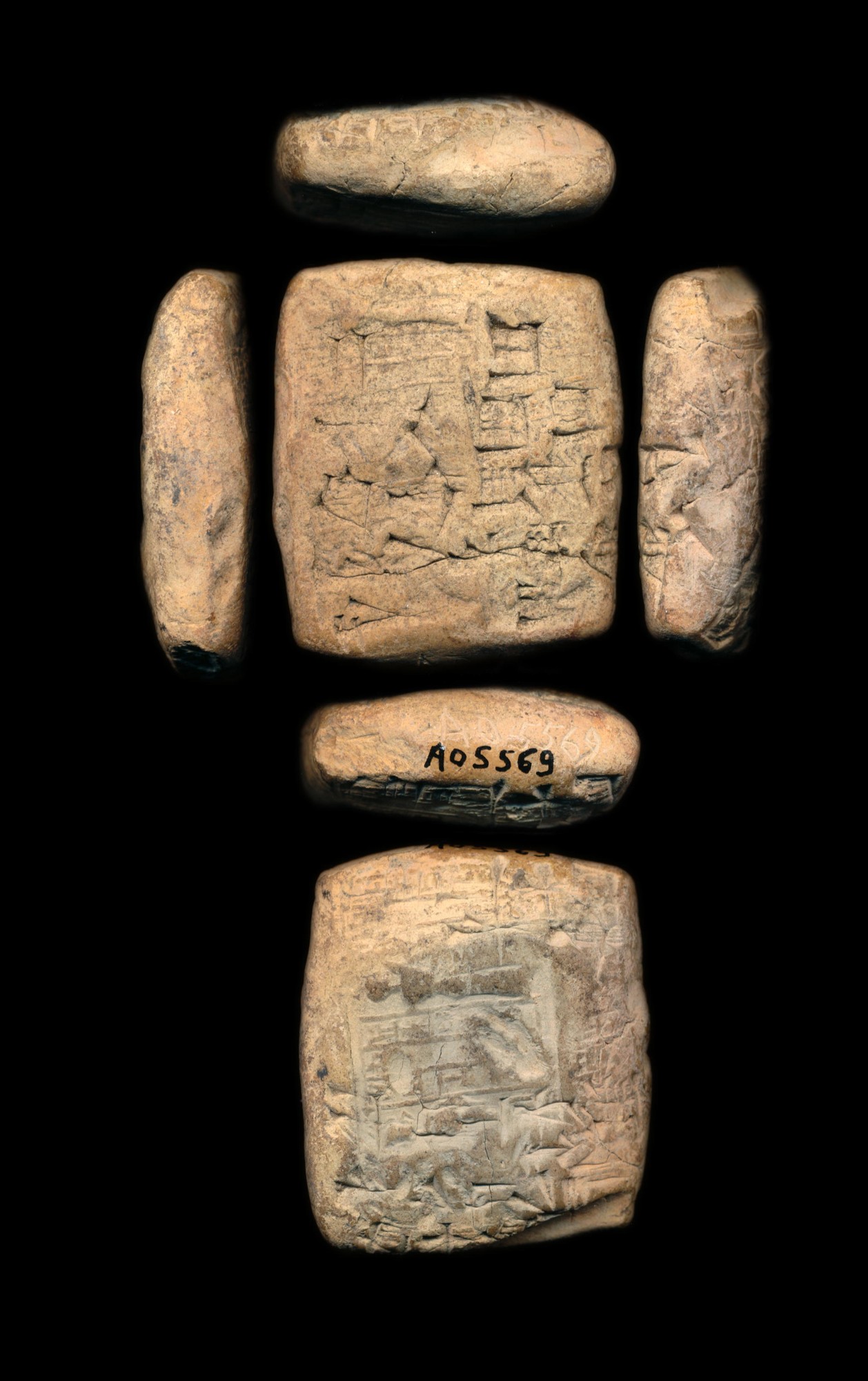 Clay tablet from Puzriš-Dagan recording two sheep taken by Lu-dingira the judge on account of a ewe