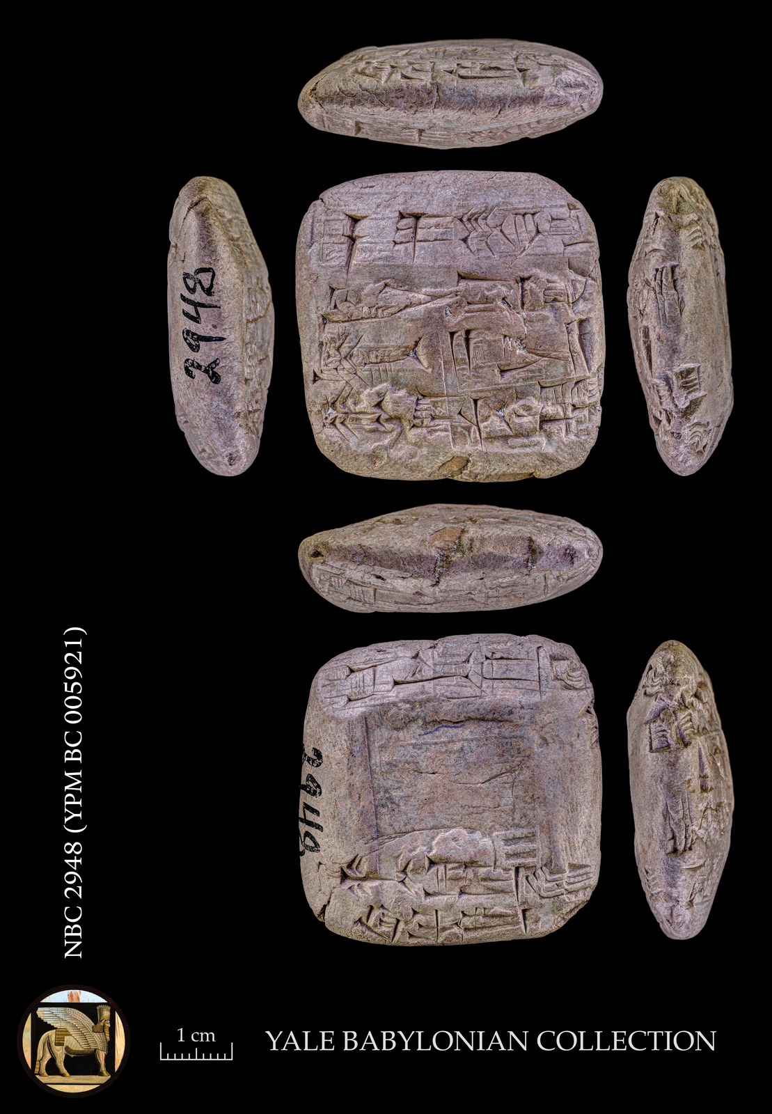 Clay tablet from Umma recording the barley allotment of Lu-daga, who had fled, left at the granary