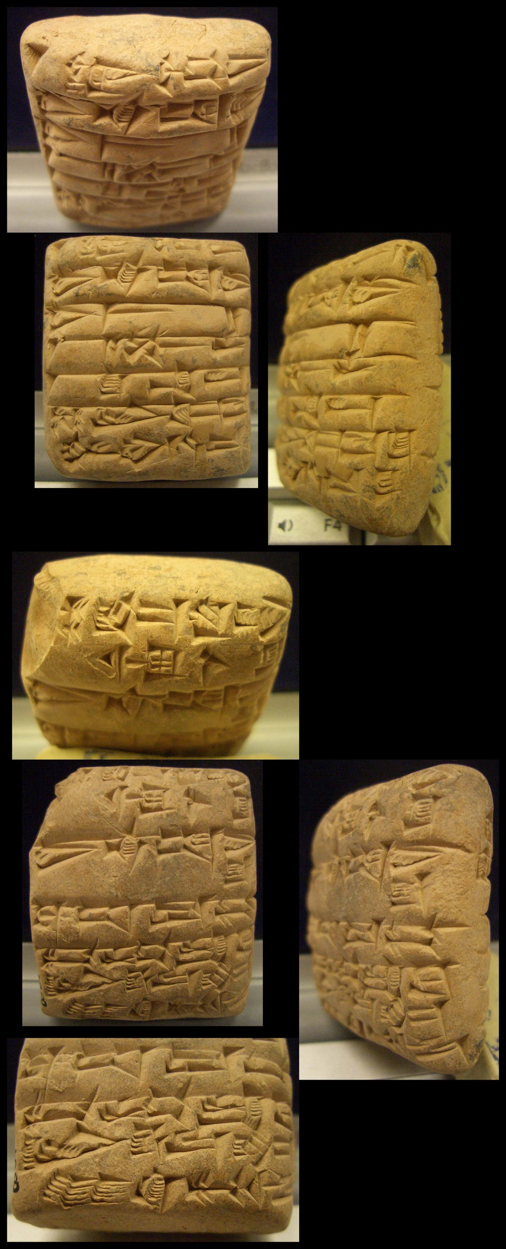Clay tablet from Umma recording two witnesses who come forward about a female donkey and her foal claimed by Ina-ṣir