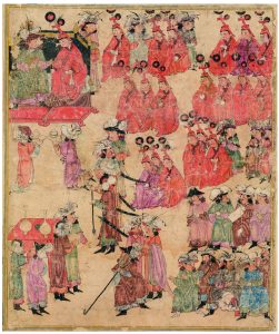 C042 · Ilkhanid enthronement scene