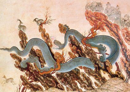 C105 · Dragon in rock